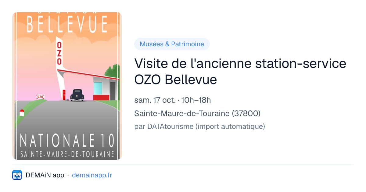 Visite de l'ancienne station-service OZO Bellevue — Sainte-Maure-de-Touraine