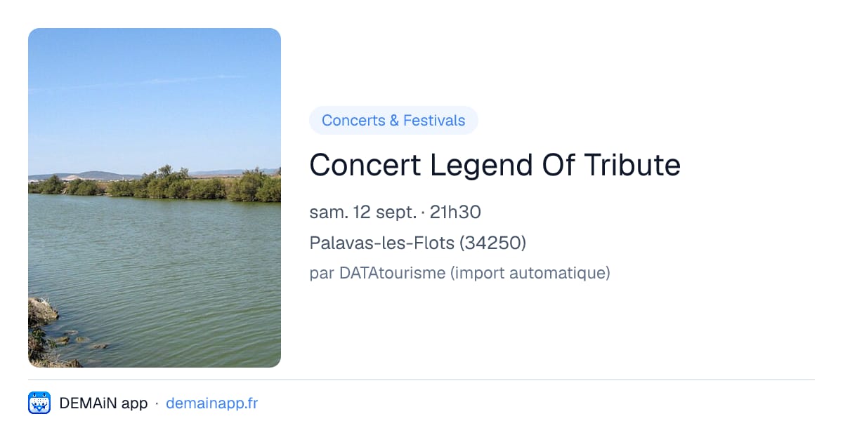 Concert Legend Of Tribute — Palavas-les-Flots