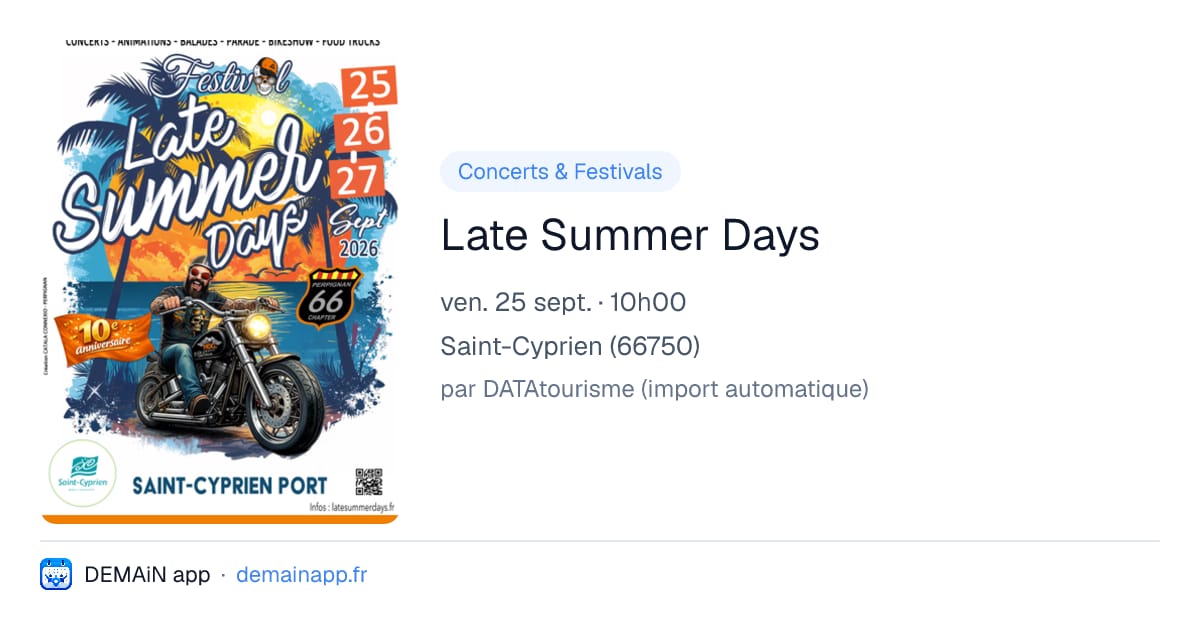 Late Summer Days — Saint-Cyprien