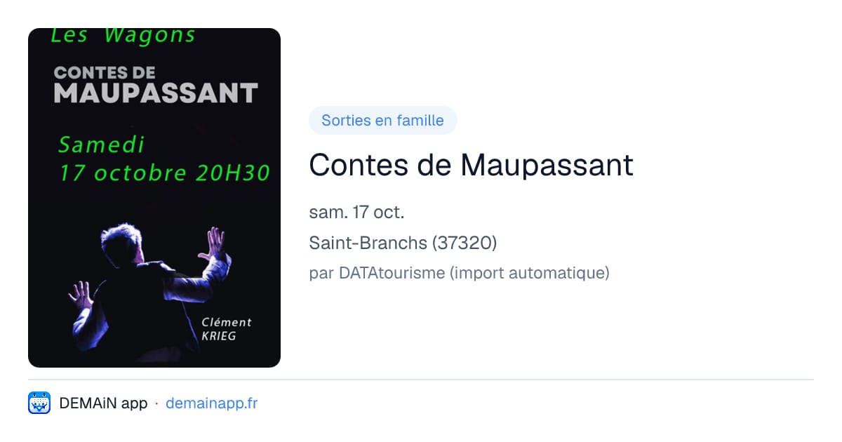 Contes de Maupassant — Saint-Branchs