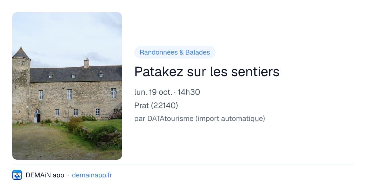 Patakez sur les sentiers — Prat
