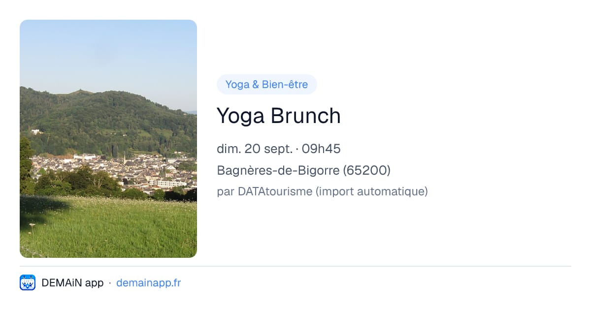 Yoga Brunch — Bagnères-de-Bigorre
