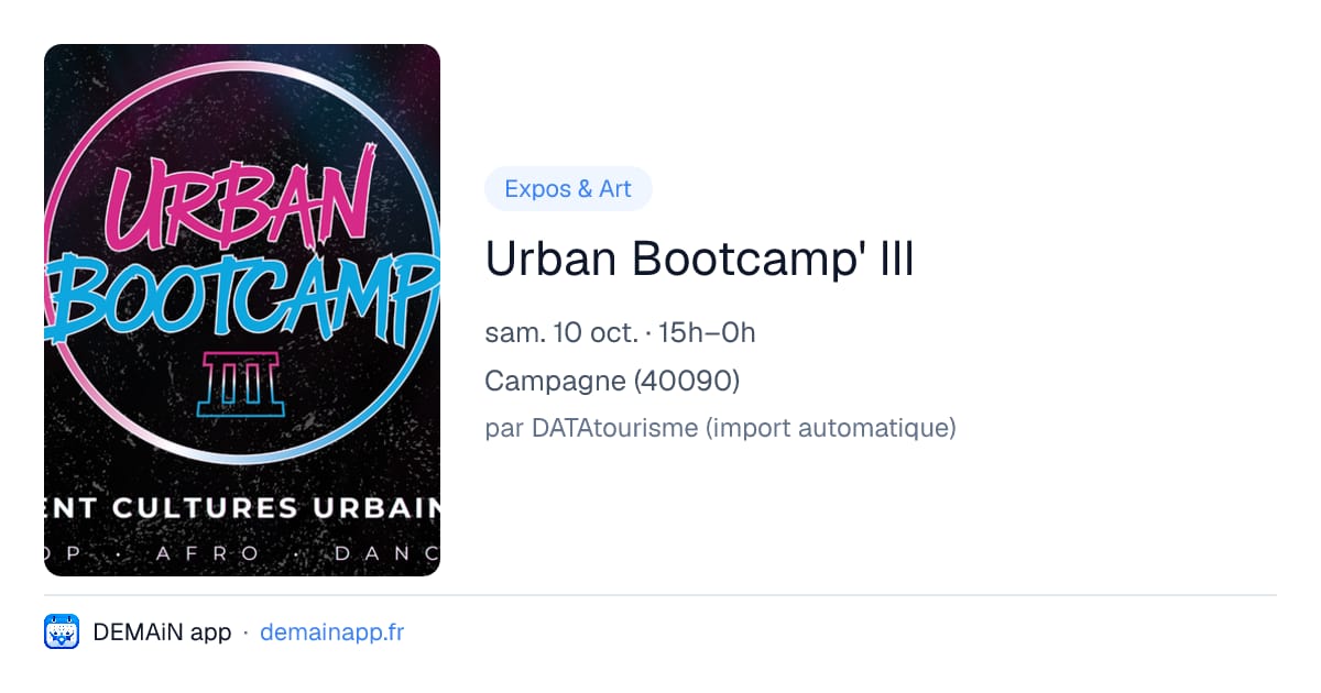 Urban Bootcamp' III — Campagne