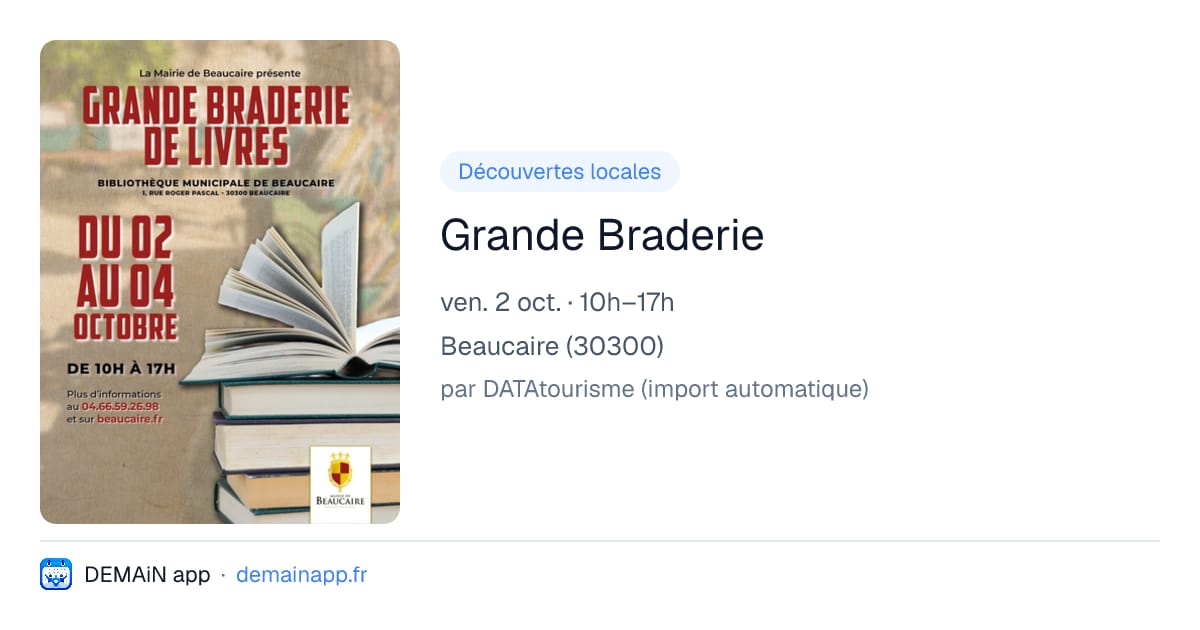 Grande Braderie — Beaucaire