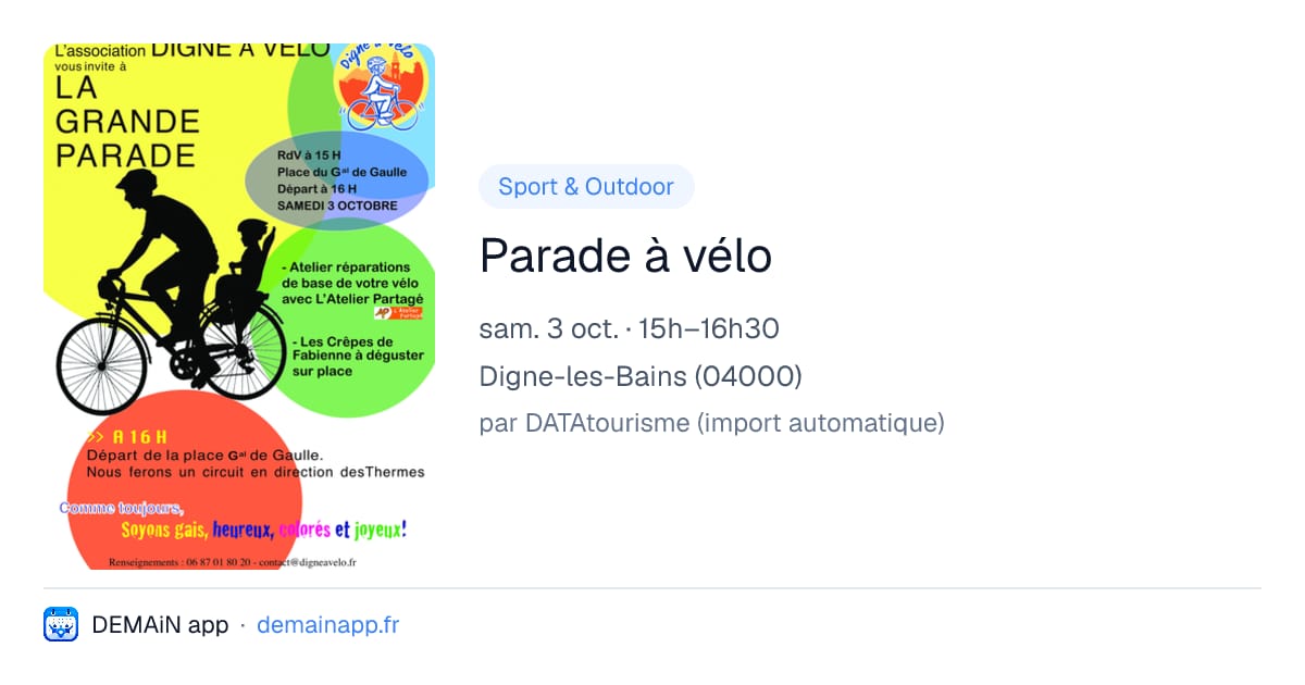 Parade à vélo — Digne-les-Bains