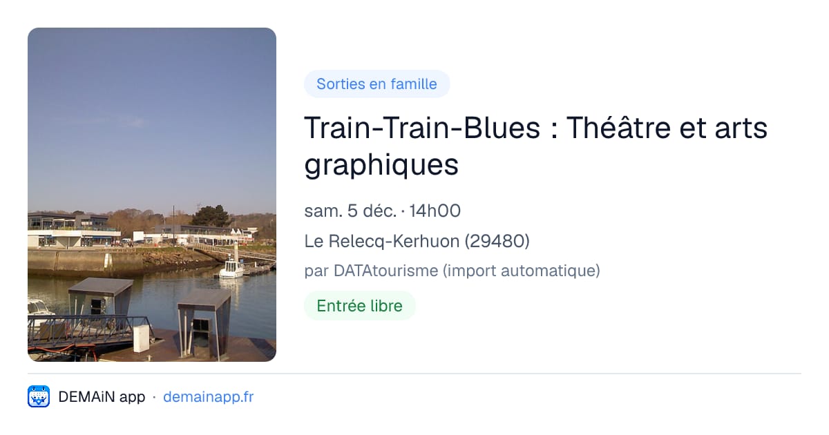 Train-Train-Blues : Théâtre et arts graphiques — Le Relecq-Kerhuon