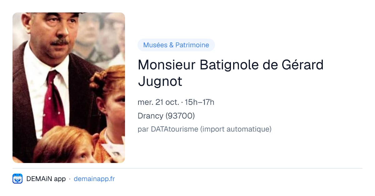 Monsieur Batignole de Gérard Jugnot — Drancy