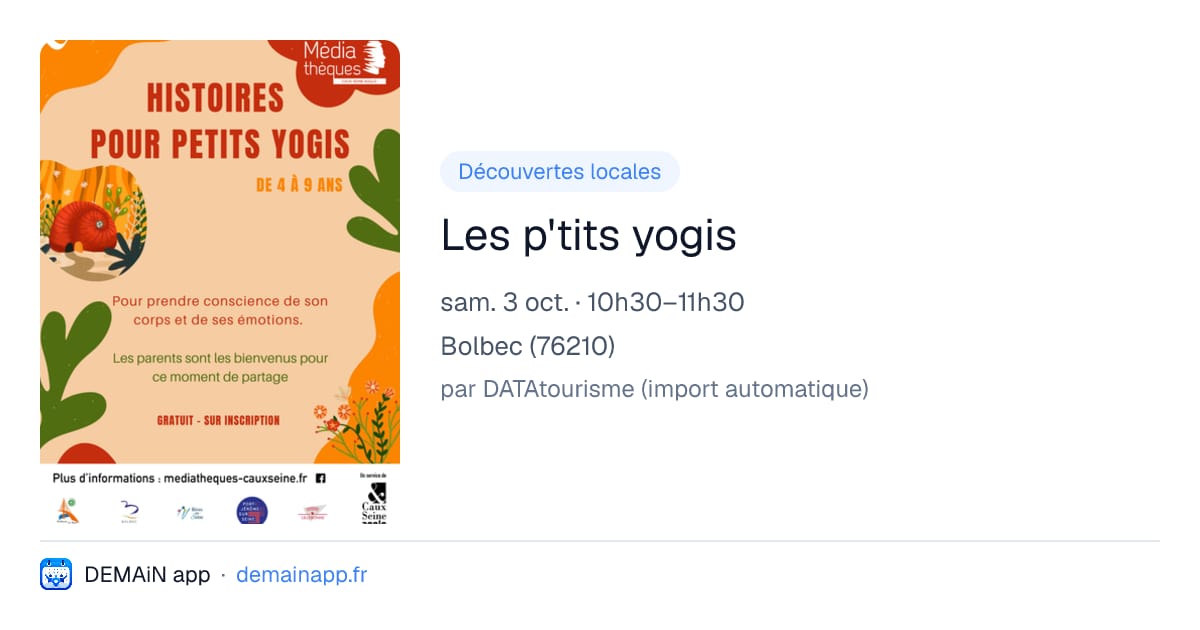 Les p'tits yogis — Bolbec