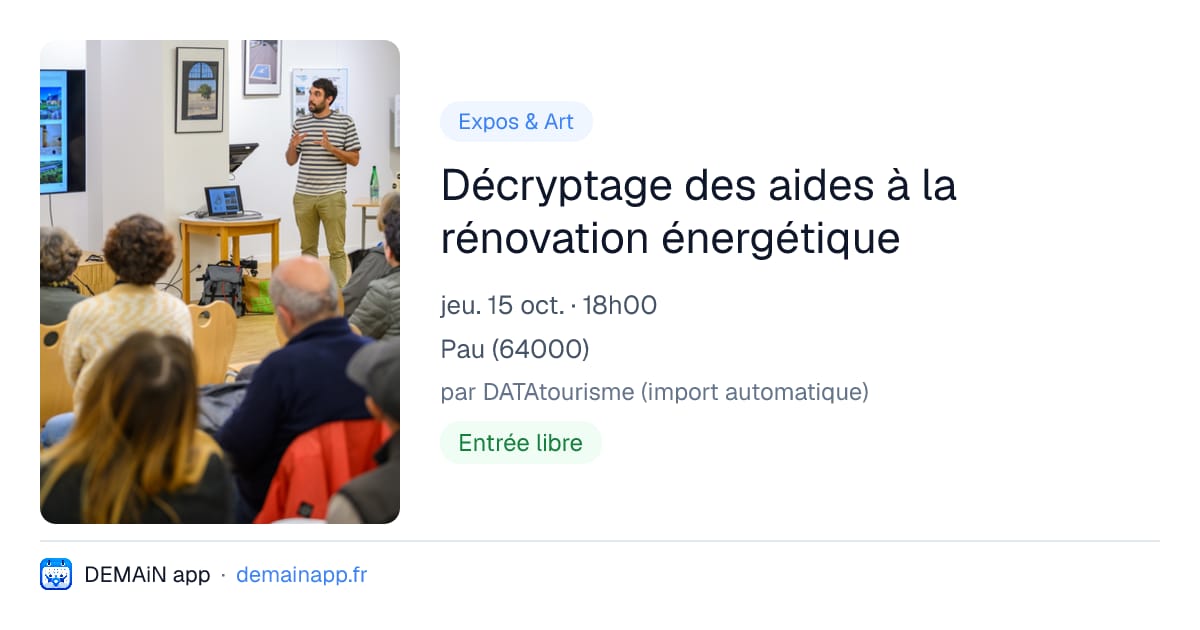 Décryptage des aides à la rénovation énergétique — Pau