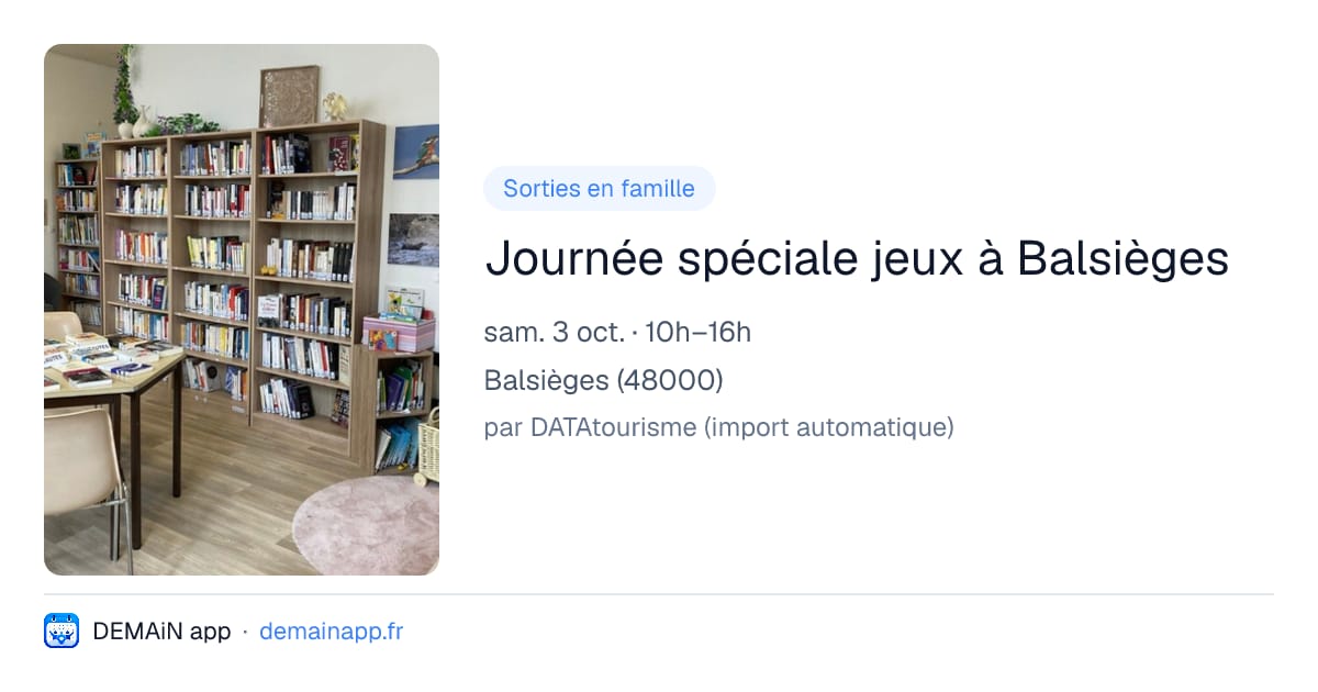 Journée spéciale jeux à Balsièges — Balsièges