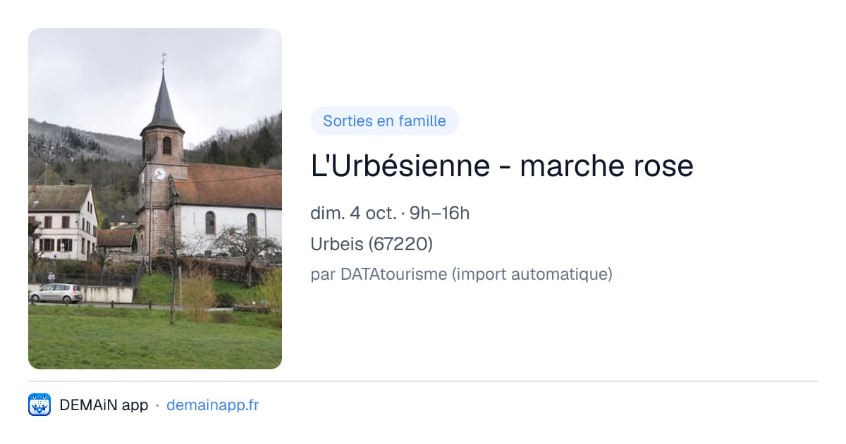 L'Urbésienne - marche rose — Urbeis