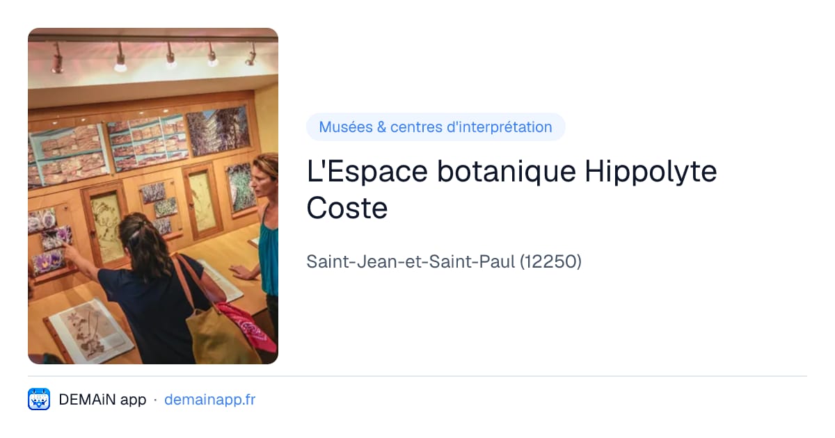 L'Espace botanique Hippolyte Coste — Saint-Jean-et-Saint-Paul