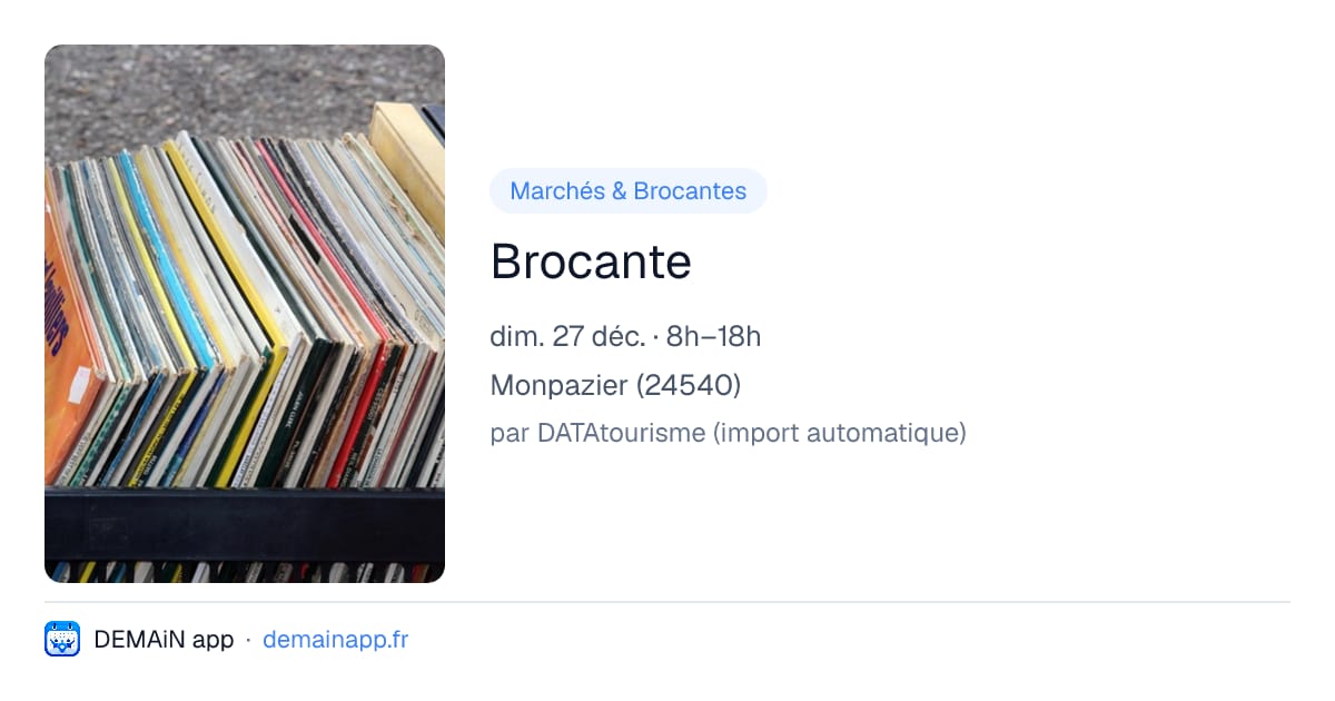 Brocante — Monpazier