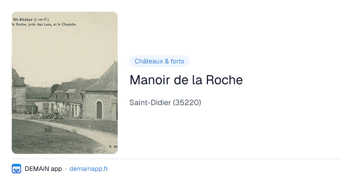 Manoir de la Roche — Saint-Didier