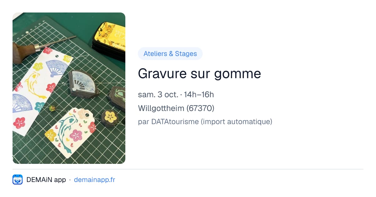 Gravure sur gomme — Willgottheim