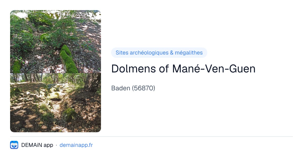 Dolmens of Mané-Ven-Guen — Baden