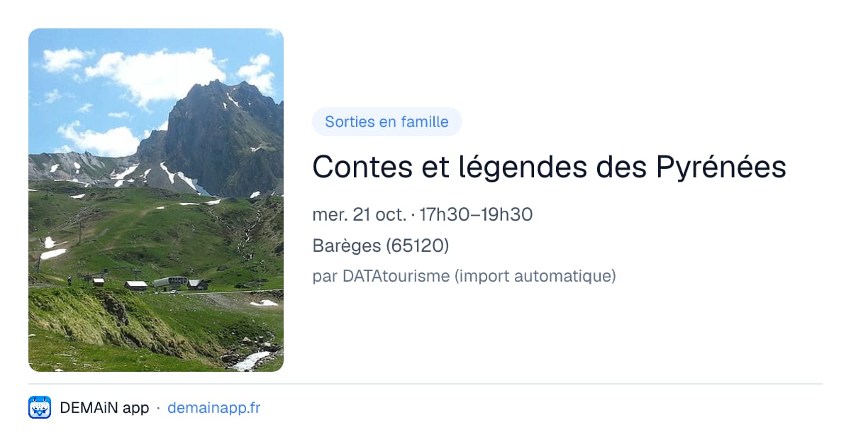 Contes et légendes des Pyrénées — Barèges