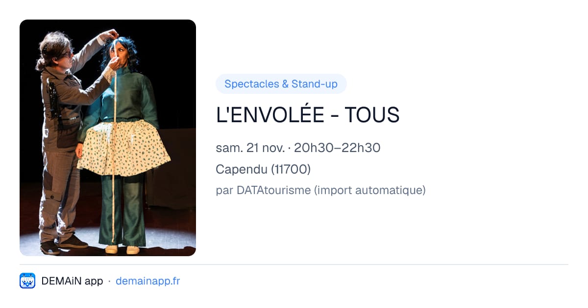L'ENVOLÉE - TOUS — Capendu