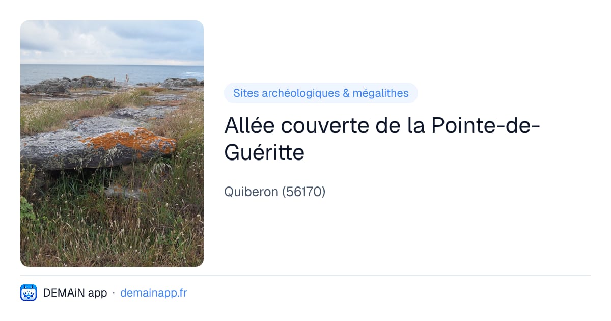 Allée couverte de la Pointe-de-Guéritte — Quiberon
