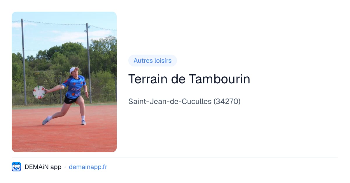 Terrain de Tambourin — Saint-Jean-de-Cuculles