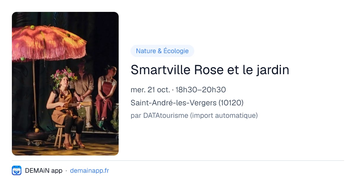 Smartville Rose et le jardin — Saint-André-les-Vergers