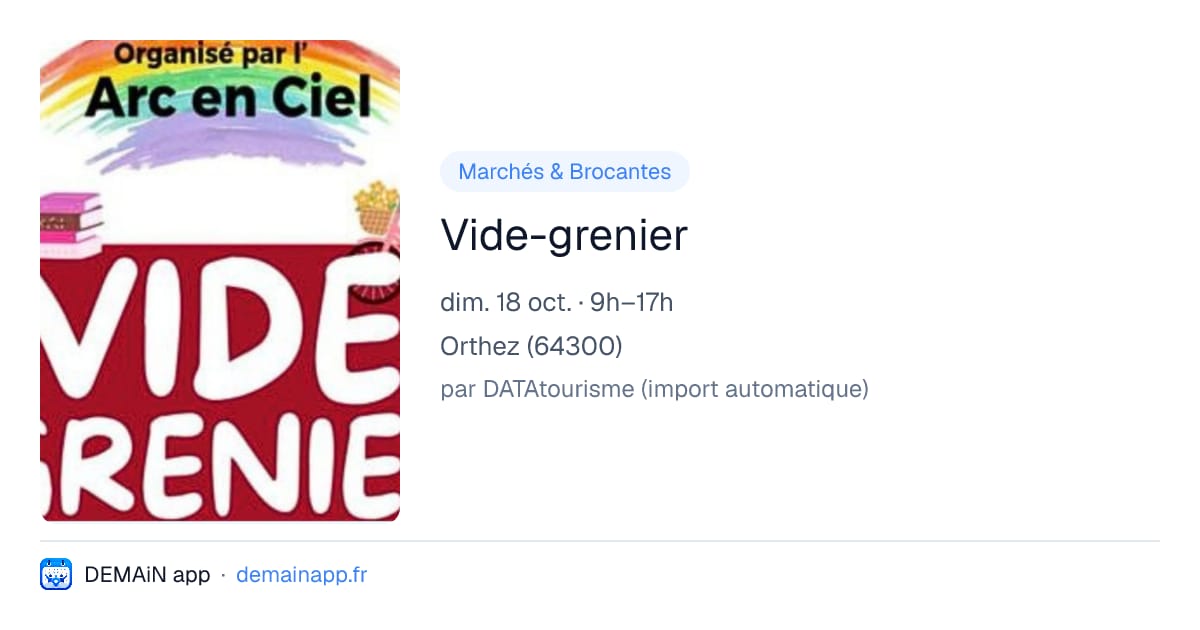 Vide-grenier — Orthez
