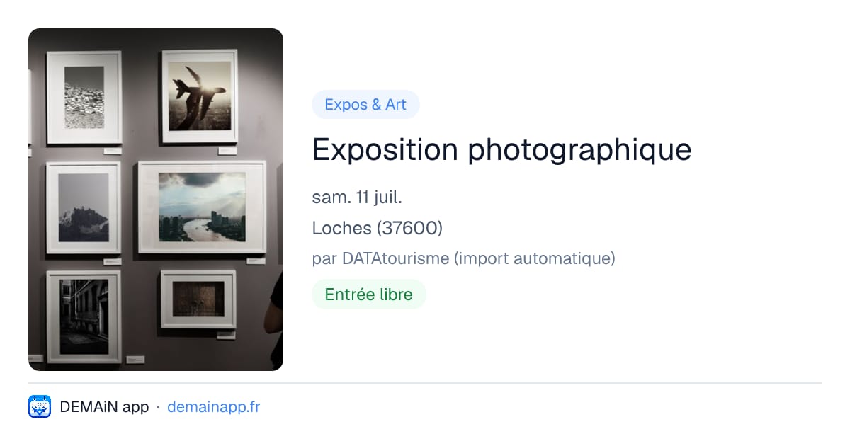 Exposition photographique — Loches
