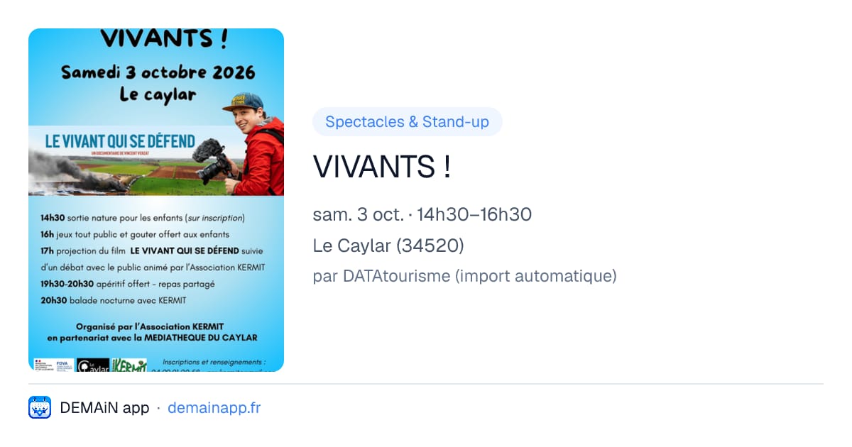 VIVANTS ! — Le Caylar