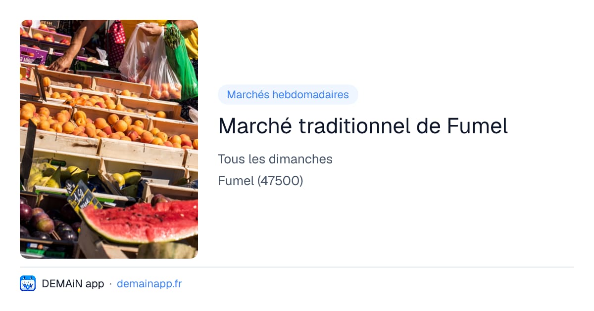 Marché traditionnel de Fumel — Fumel