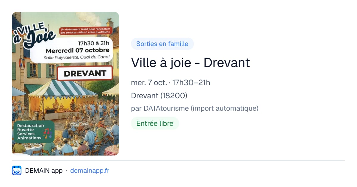 Ville à joie - Drevant — Drevant