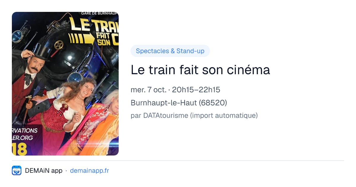 Le train fait son cinéma — Burnhaupt-le-Haut
