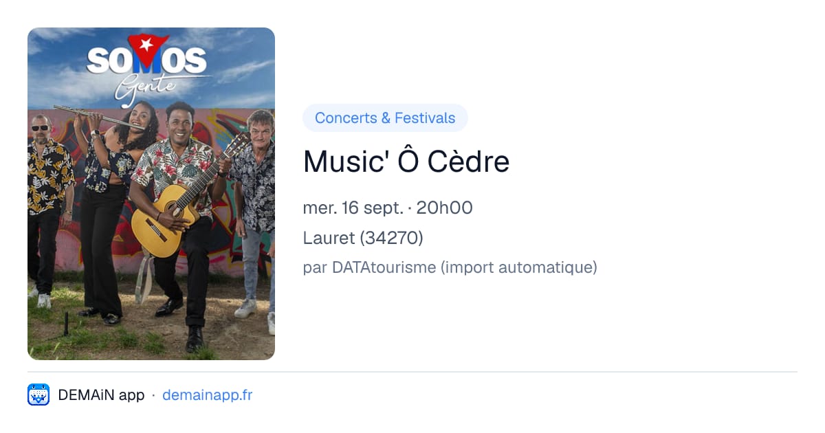 Music' Ô Cèdre — Lauret