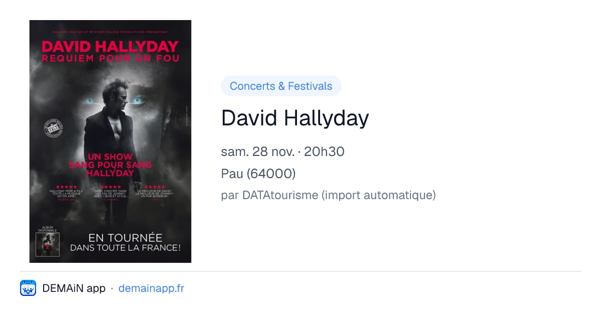 David Hallyday — Pau
