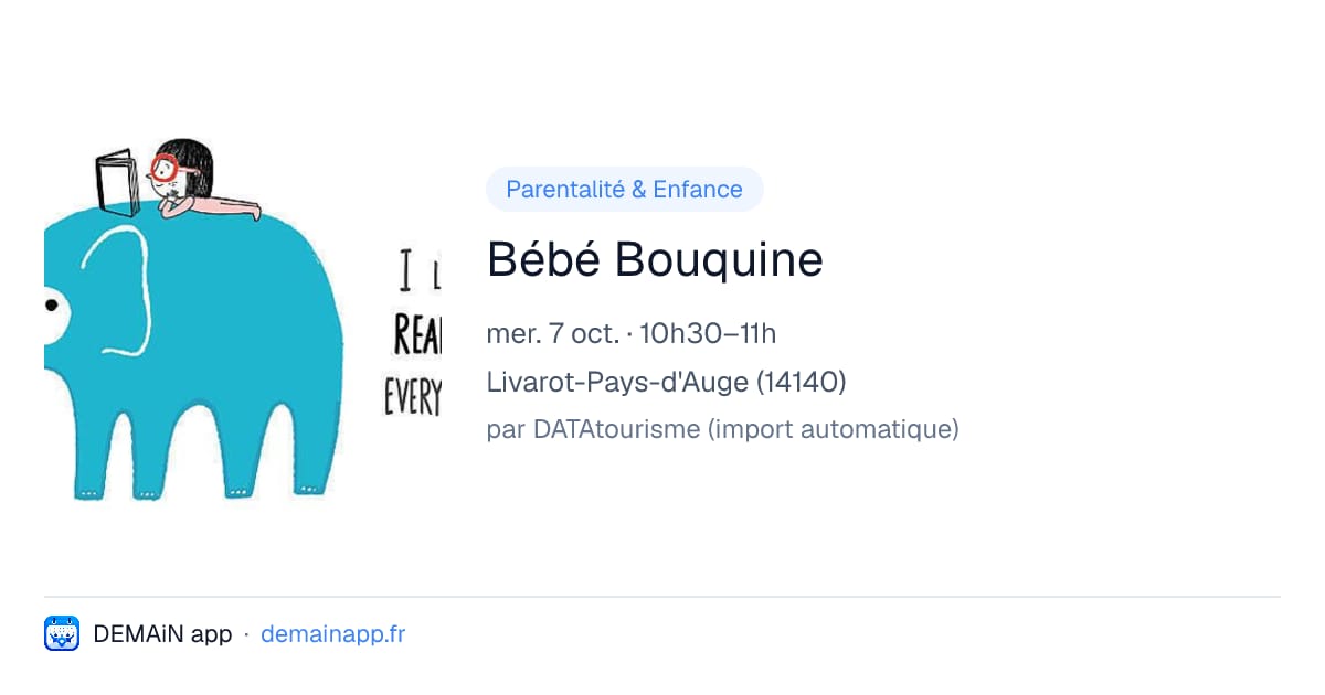 Bébé Bouquine — Livarot-Pays-d'Auge