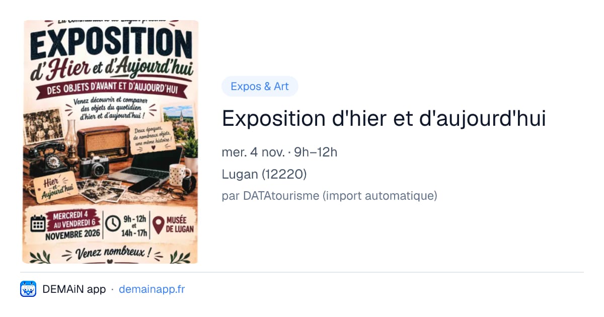 Exposition d'hier et d'aujourd'hui — Lugan