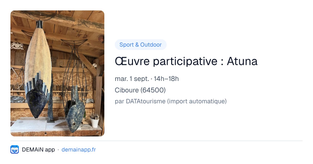 Œuvre participative : Atuna — Ciboure