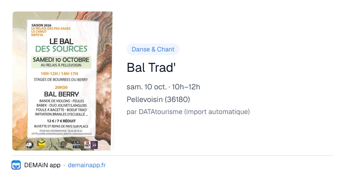 Bal Trad' — Pellevoisin