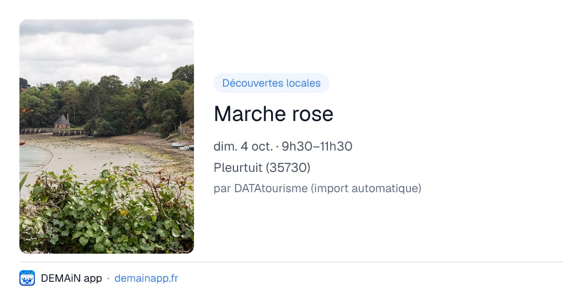 Marche rose — Pleurtuit