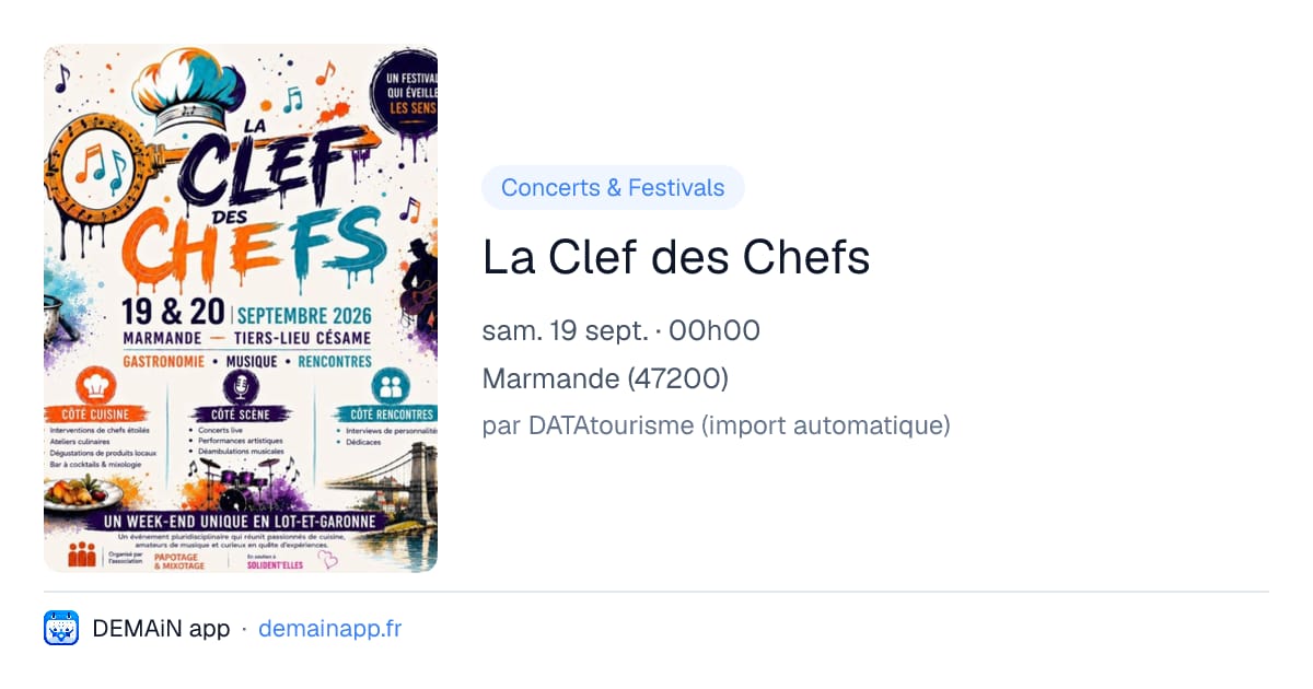 La Clef des Chefs — Marmande