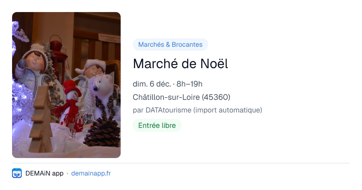 Marché de Noël — Châtillon-sur-Loire