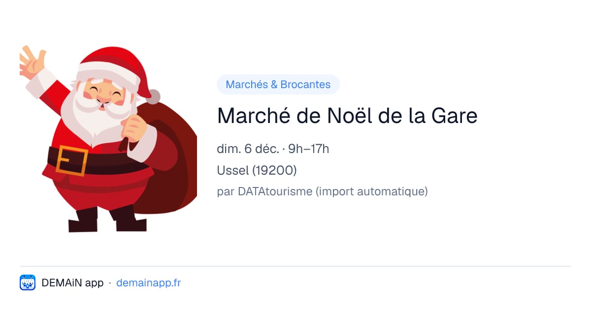 Marché de Noël de la Gare — Ussel