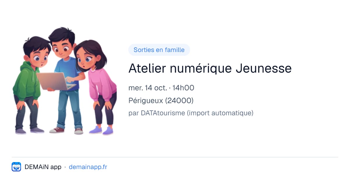 Atelier numérique Jeunesse — Périgueux