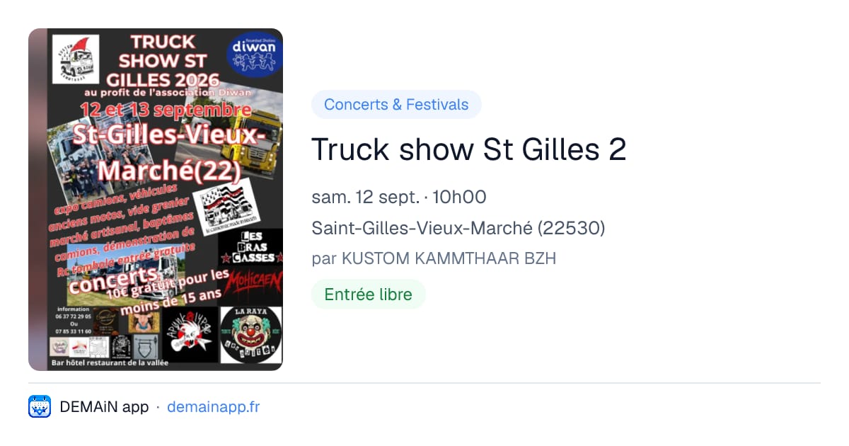 Truck show St Gilles 2 — Saint-Gilles-Vieux-Marché