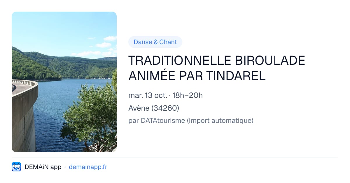 TRADITIONNELLE BIROULADE ANIMÉE PAR TINDAREL — Avène