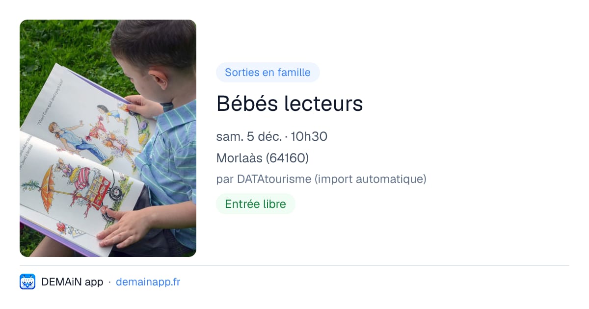 Bébés lecteurs — Morlaàs