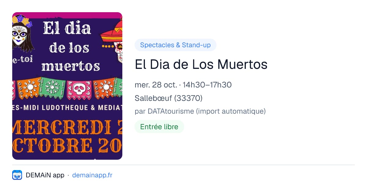 El Dia de Los Muertos — Sallebœuf