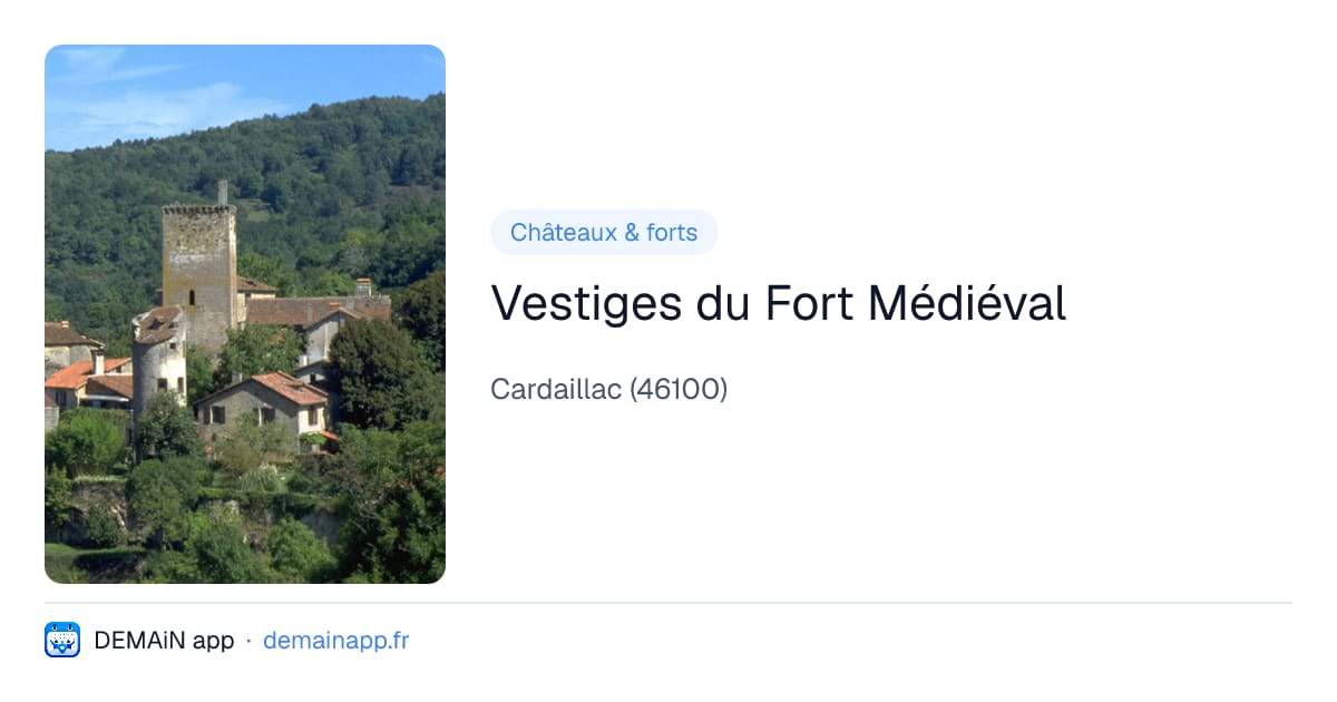 Vestiges du Fort Médiéval — Cardaillac