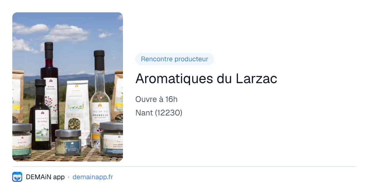Aromatiques du Larzac — Nant