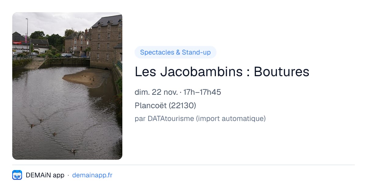 Les Jacobambins : Boutures — Plancoët