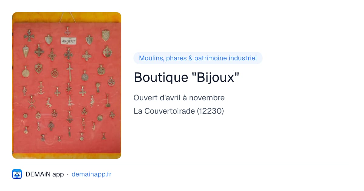 Boutique "Bijoux" — La Couvertoirade